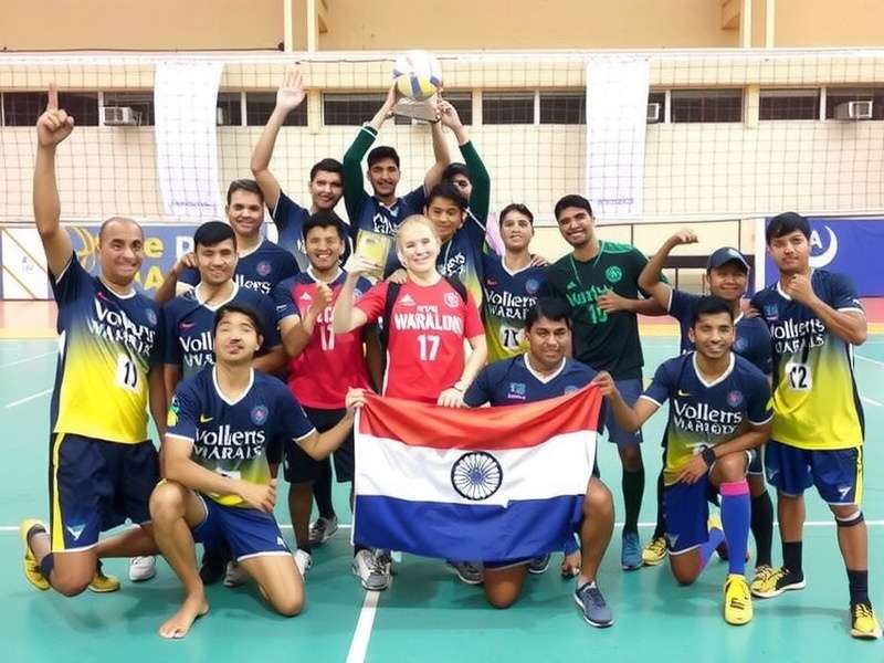 Volley Prime Warriors 2024 India Cup Winners Volley Prime Warriors India Cup - Winning Team Celebration